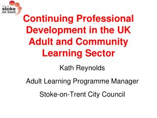 Continuing Professional Development in the UK Adult and Community Learning Sector