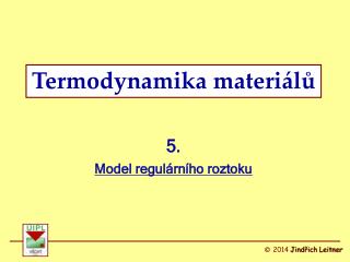 Termodynamika materiálů