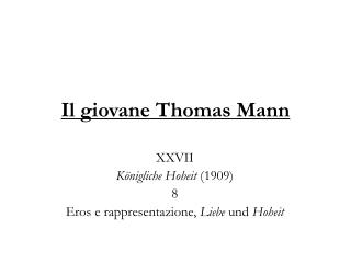 Il giovane Thomas Mann