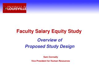 Faculty Salary Equity Study
