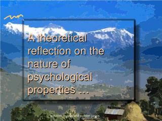 A theoretical reflection on the nature of psychological properties …