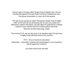 What makes for effective care?