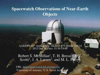 Spacewatch Observations of Near-Earth Objects