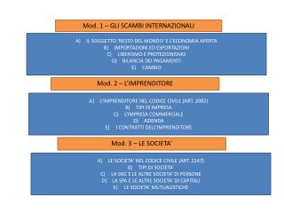 Mod. 3 – LE SOCIETA’