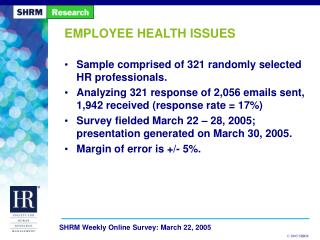 EMPLOYEE HEALTH ISSUES