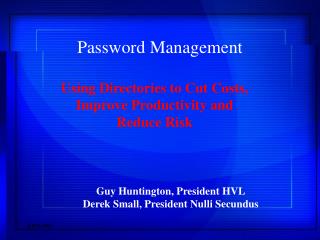 Password Management
