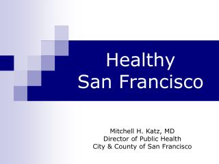 Healthy San Francisco