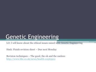 Genetic Engineering