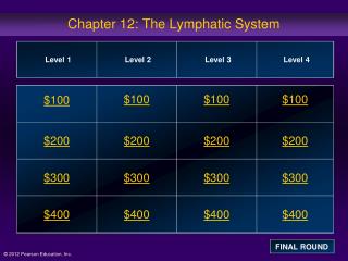 Chapter 12: The Lymphatic System
