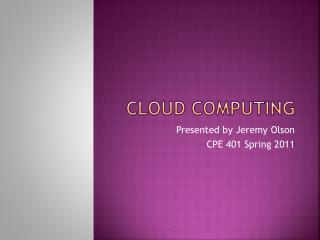 Cloud ComputinG