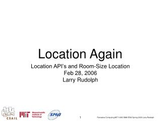 Location Again