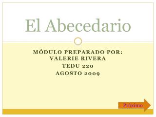 El Abecedario