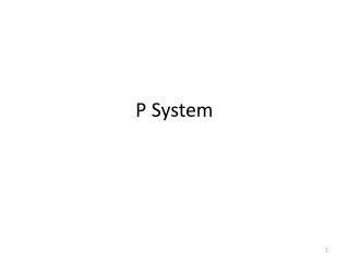 P System