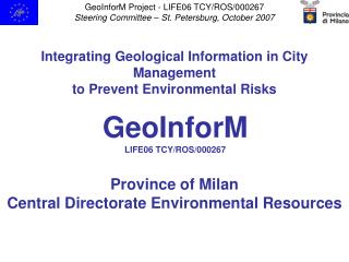 Integrating Geological Information in City Management to Prevent Environmental Risks