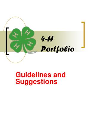 4-H Portfolio