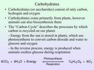 Carbohydrates