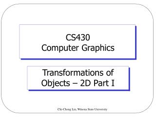 CS430 Computer Graphics