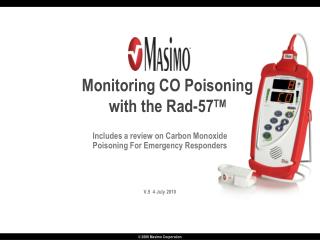 Monitoring CO Poisoning with the Rad-57 TM