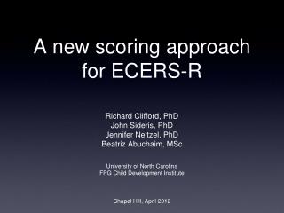 A new scoring approach for ECERS-R