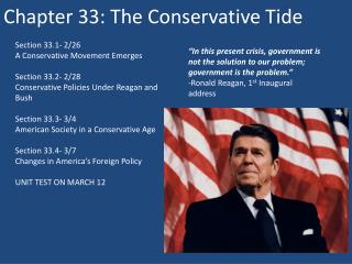 Chapter 33: The Conservative Tide