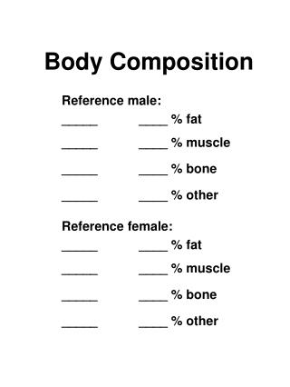 Body Composition