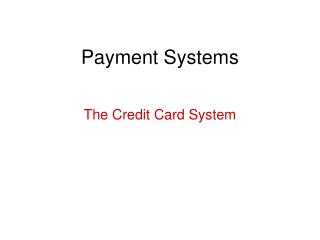 Payment Systems