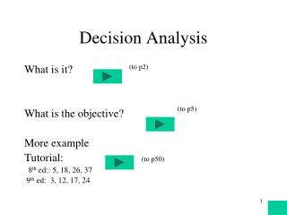 Decision Analysis