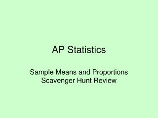 AP Statistics