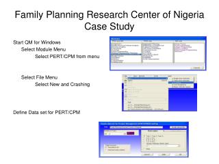 Family Planning Research Center of Nigeria Case Study