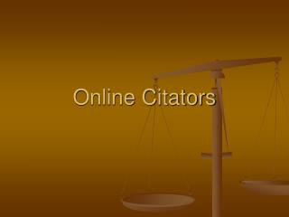 Online Citators