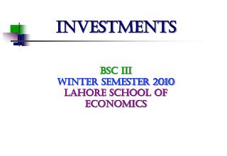 Investments
