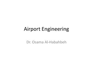 Airport Engineering