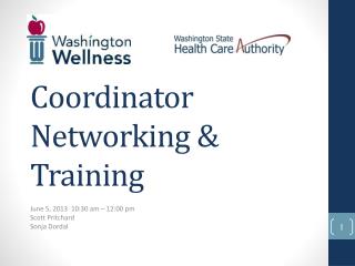 Coordinator Networking &amp; Training