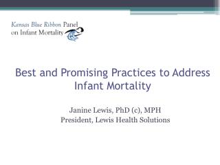 Best and Promising Practices to Address Infant Mortality