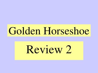 Golden Horseshoe