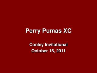 Perry Pumas XC