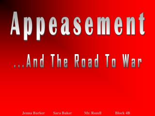 Appeasement