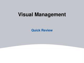 Visual Management