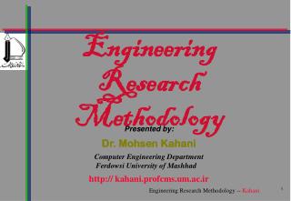 Engineering Research Methodology