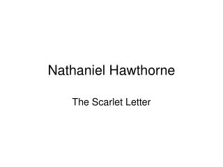 Nathaniel Hawthorne