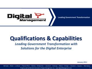 Qualifications &amp; Capabilities