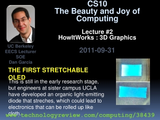 The first stretchable Oled