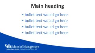 Main heading