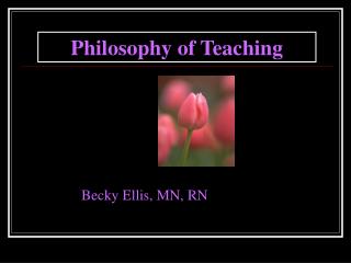 Philosophy of Teaching