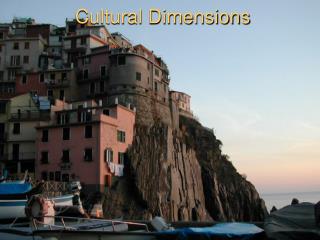 Cultural Dimensions