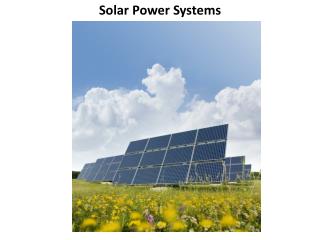 Solar Power Systems