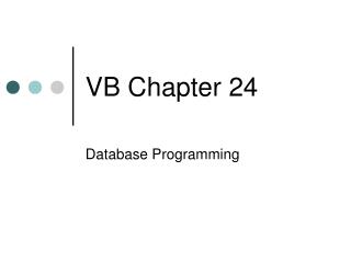 VB Chapter 24