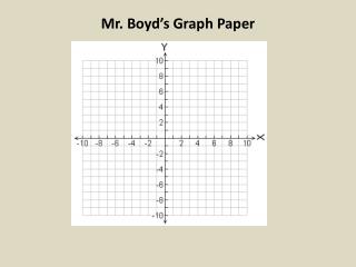 Mr. Boyd’s Graph Paper