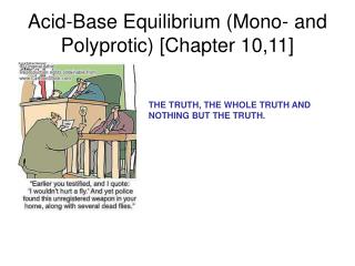 Acid-Base Equilibrium (Mono- and Polyprotic) [Chapter 10,11]