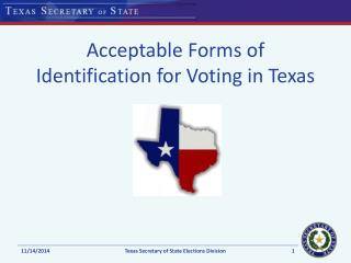 Acceptable Forms of Identification for Voting in Texas